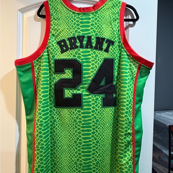 Kobe Bryant Green Mamba Grinch Basketball Jersey XL - Picture 4 of 5